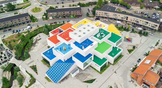Das LEGO House von oben