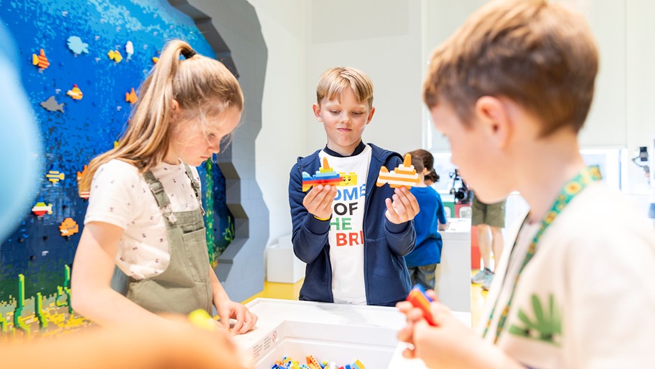 Inspiration to free play in the LEGO House Experience Zones.