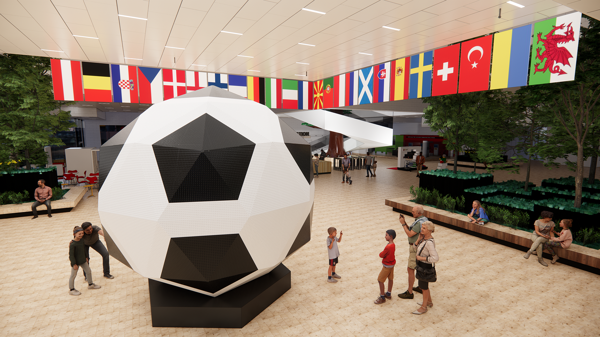 Rettidig Kurv med sig LEGO® House - Verdens største LEGO byggede fodbold