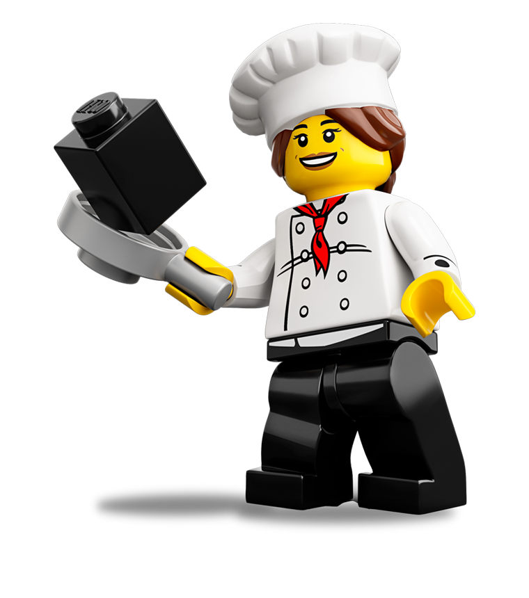 Lego 5 New Chef Minifigures Restauran Cooks with Food Accessories Steak Pie More 
