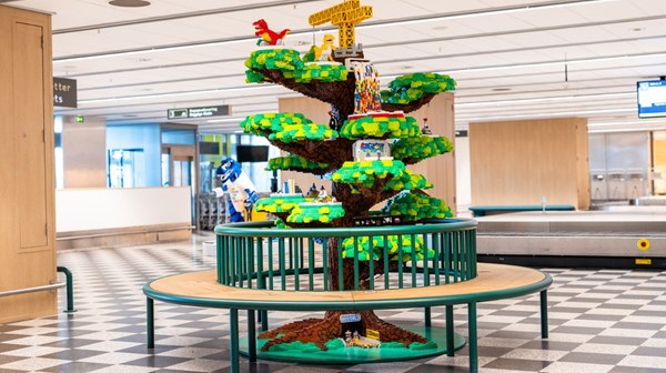 LEGO House udstilling i Billund lufthavn