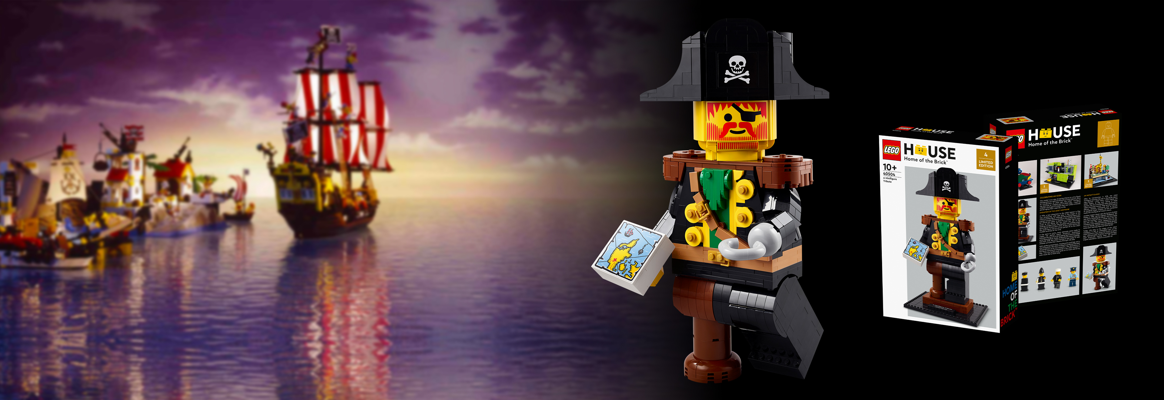Pirate Lego Figure Isolated White Background – Stock Editorial